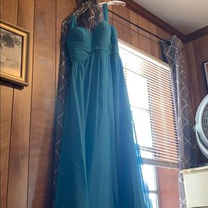 Beautiful turquoise bridesmaid dress